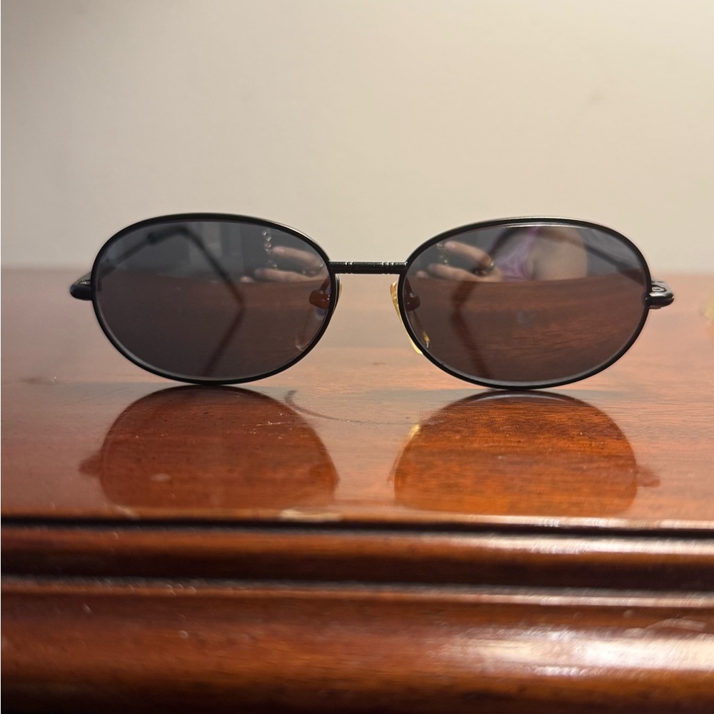 Perry Ellis Black Oval Sunglasses